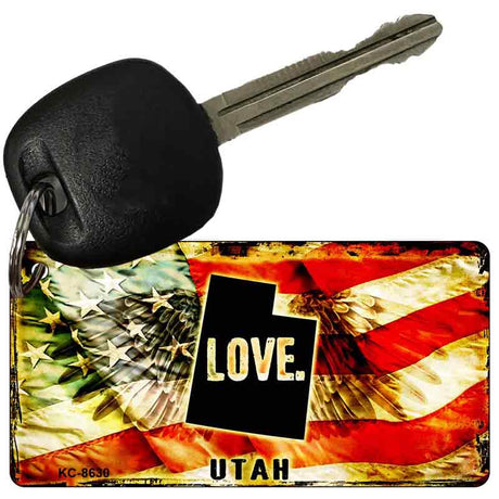 Utah Love Novelty Metal Key Chain KC-8630