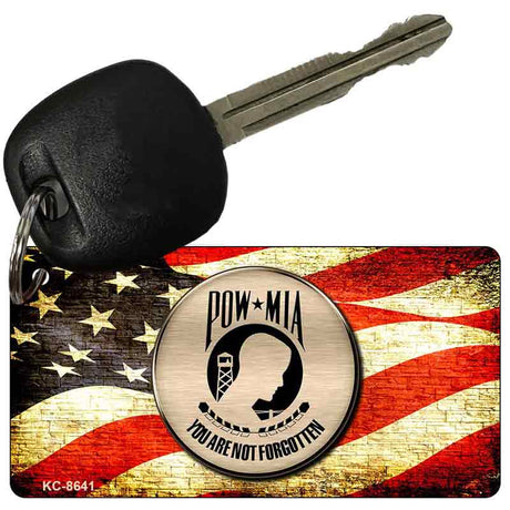 POW MIA With USA Flag Novelty Metal Key Chain KC-8641