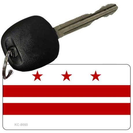 Washington DC Flag Novelty Metal Key Chain KC-8660