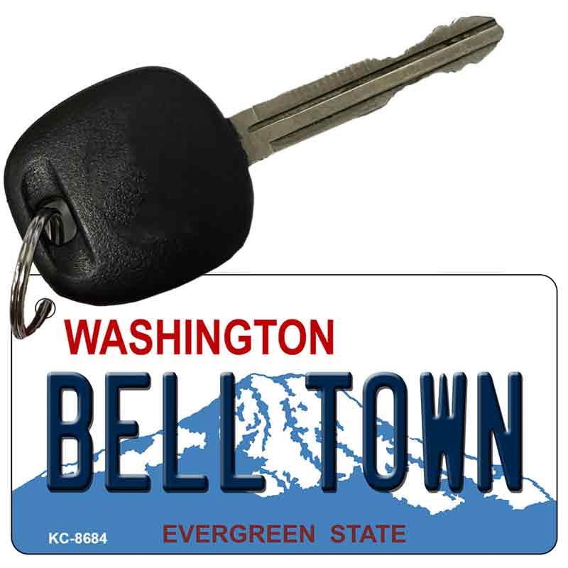 Bell Town Washington Novelty Metal Key Chain KC-8684