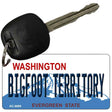 Bigfoot Territory Washington State License Plate Novelty Metal Key Chain KC-8689