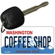 Coffee Shop Washington Novelty Metal Key Chain KC-8691