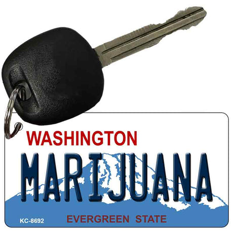 Marijuana Washington State License Plate Novelty Metal Key Chain KC-8692