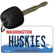 Huskies Washington State License Plate Novelty Metal Key Chain KC-8696