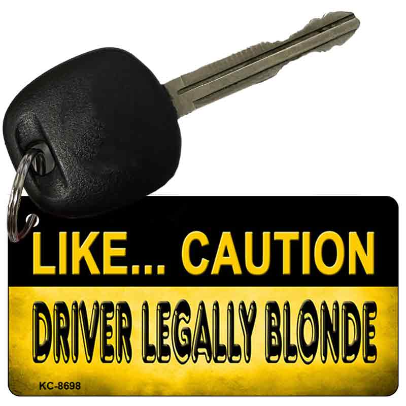 Driver Legally Blonde Novelty Metal Key Chain KC-8698