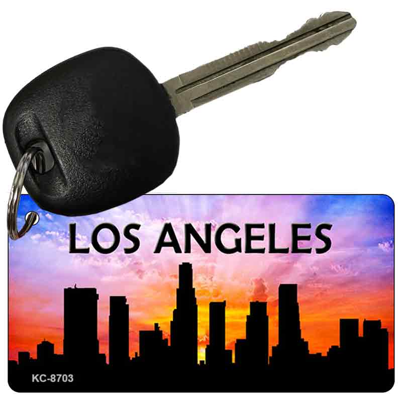 Los Angeles Silhouette Novelty Metal Key Chain KC-8703