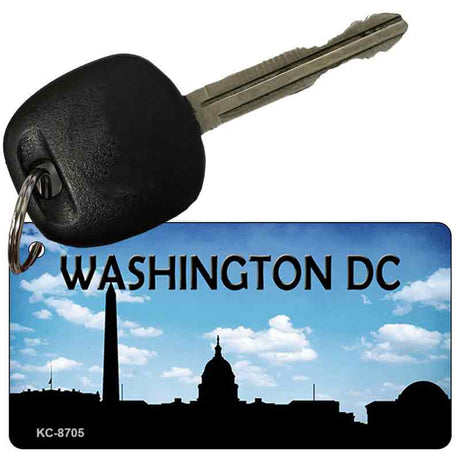 Washington DC Silhouette Novelty Metal Key Chain KC-8705