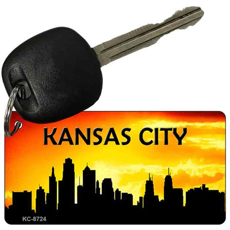 Kansas City Silhouette Novelty Metal Key Chain KC-8724