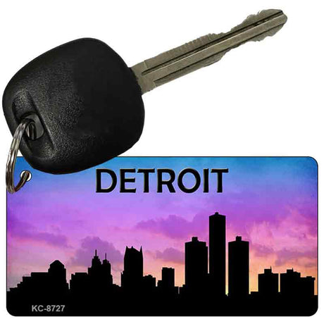 Detroit Silhouette Novelty Metal Key Chain KC-8727