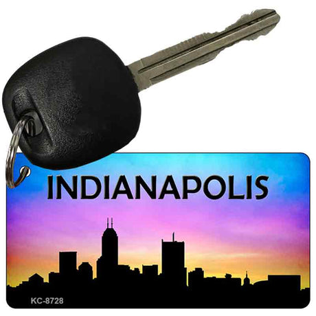 Indianapolis Silhouette Novelty Metal Key Chain KC-8728