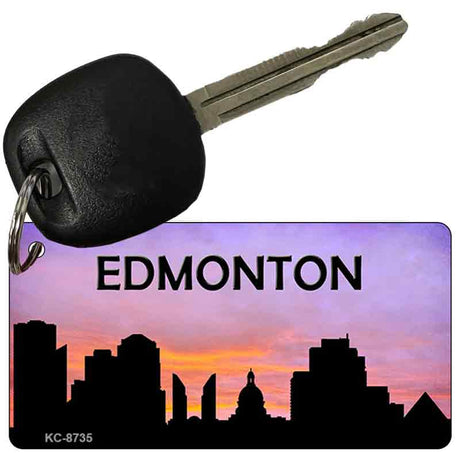 Edmonton Silhouette Novelty Metal Key Chain KC-8735