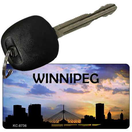 Winnipeg Silhouette Novelty Metal Key Chain KC-8736