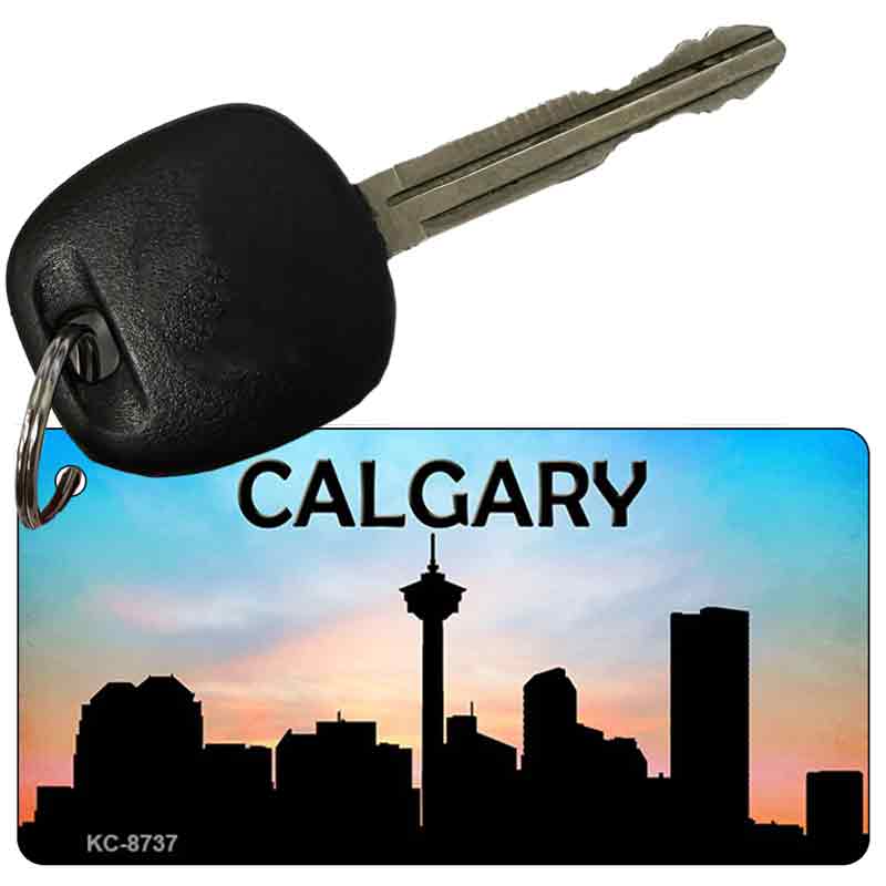 Calgary Silhouette Novelty Metal Key Chain KC-8737