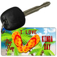 Flip Flop Kinda Day Novelty Metal Key Chain KC-8744