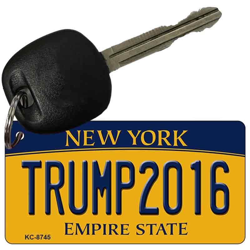 Trump2016 New York State License Plate Tag Key Chain KC-8745