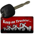 Keep on Truckin Novelty Metal Key Chain KC-8764