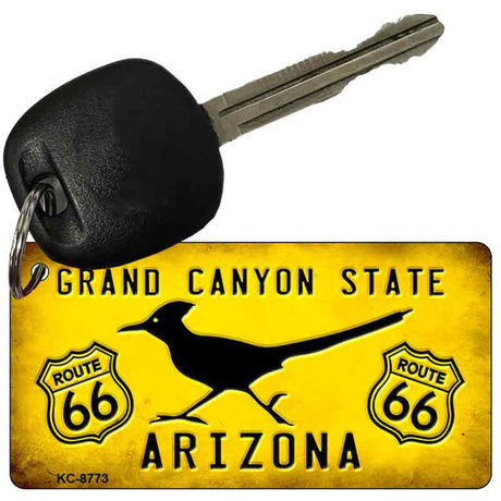 Arizona Route 66 Roadrunner Novelty Metal Key Chain KC-8773