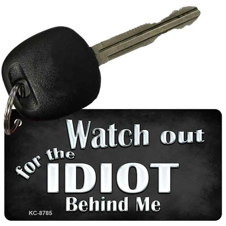 Watch Out Behind Me Novelty Metal Key Chain KC-8785