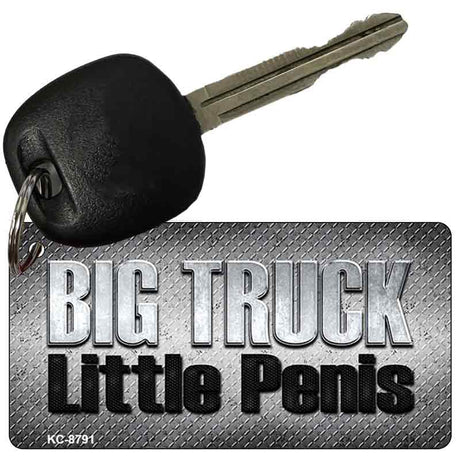 Big Truck Little Penis Novelty Metal Key Chain KC-8791