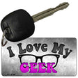 I Love My Geek Novelty Metal Key Chain KC-8799