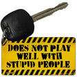 Does Not Play Well Novelty Metal Key Chain KC-8804