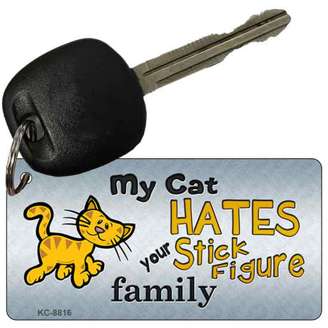 My Cat Hates Novelty Metal Key Chain KC-8816