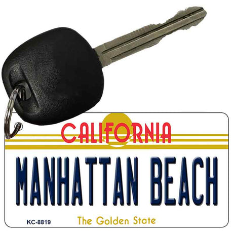 Manhattan Beach California State License Plate Tag Key Chain KC-8819