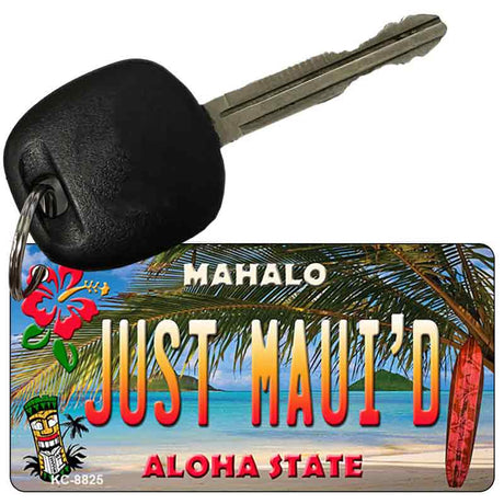 Just Maui'd Tiki Novelty Metal Key Chain KC-8825