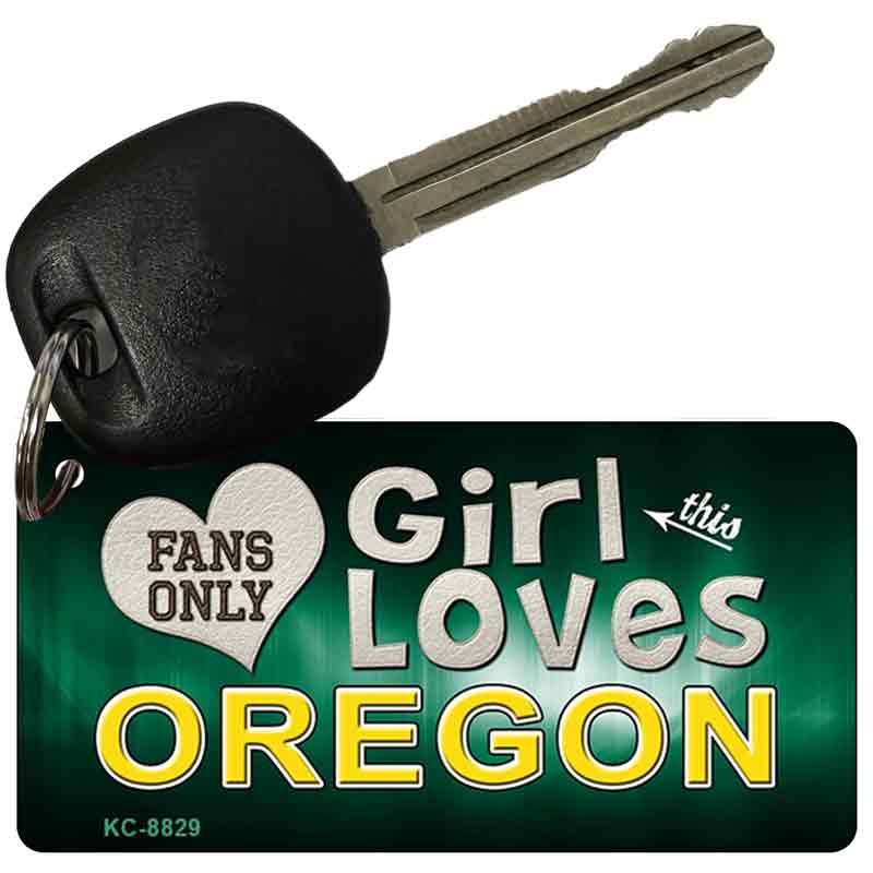 This Girl Loves Oregon Novelty Metal Key Chain KC-8829