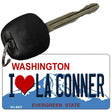 I love La Conner Washington Novelty Metal Key Chain KC-8831