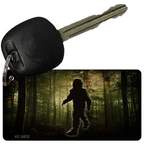 Bigfoot in the Woods Novelty Metal Key Chain KC-8832