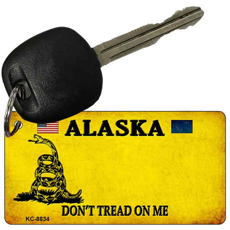 Alaska Dont Tread On Me Novelty Metal Key Chain KC-8834