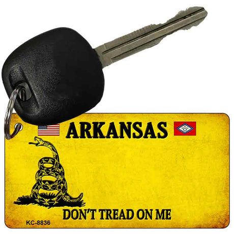 Arkansas Dont Tread On Me Novelty Metal Key Chain KC-8836