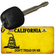 California Dont Tread On Me Novelty Metal Key Chain KC-8837