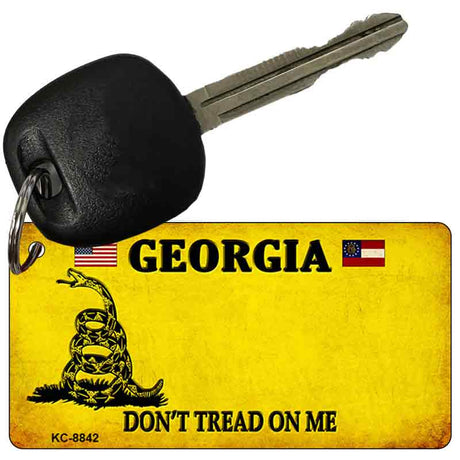 Georgia Dont Tread On Me Novelty Metal Key Chain KC-8842