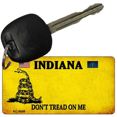 Indiana Dont Tread On Me Novelty Metal Key Chain KC-8846