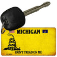 Michigan Do Not Tread On Me Novelty Metal Key Chain KC-8854