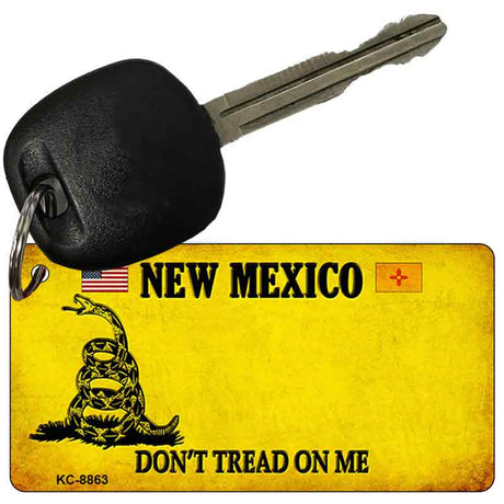 New Mexico Do Not Tread On Me Novelty Metal Key Chain KC-8863