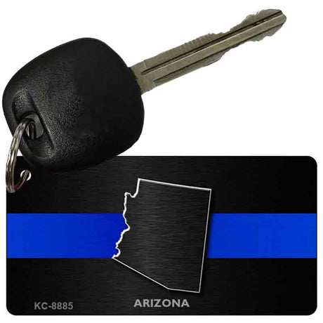 Arizona Thin Blue Line Novelty Metal Key Chain KC-8885