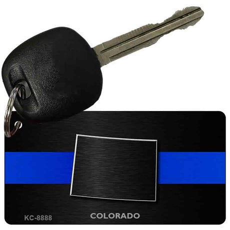 Colorado Thin Blue Line Novelty Metal Key Chain KC-8888