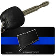 Connecticut Thin Blue Line Novelty Metal Key Chain KC-8889