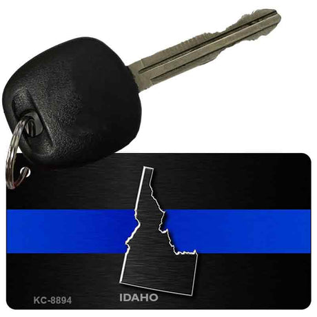 Idaho Thin Blue Line Novelty Metal Key Chain KC-8894