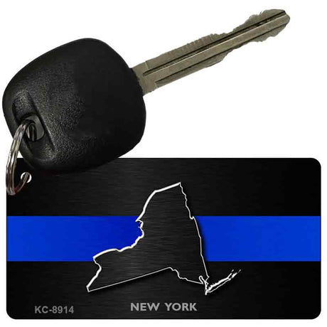 New York Thin Blue Line Novelty Metal Key Chain KC-8914