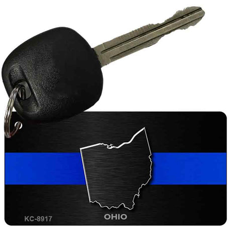 Ohio Thin Blue Line Novelty Metal Key Chain KC-8917