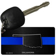 Oklahoma Thin Blue Line Novelty Metal Key Chain KC-8918