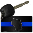 Wisconsin Thin Blue Line Novelty Metal Key Chain KC-8931