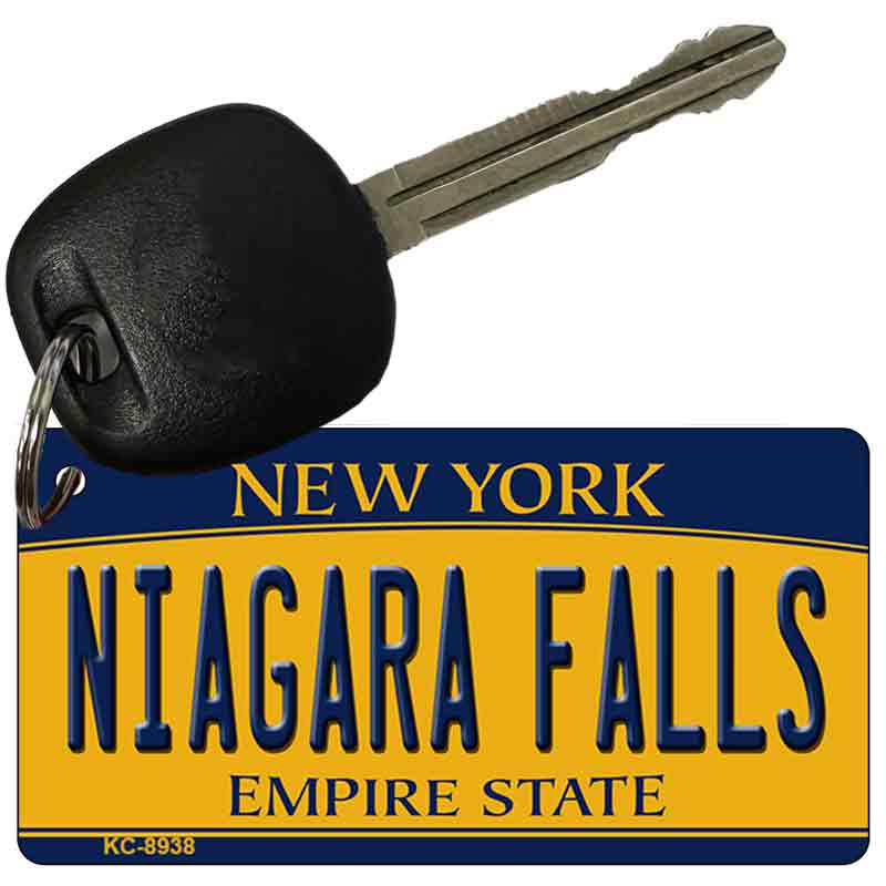 Niagara Falls New York State License Plate Tag Key Chain KC-8938