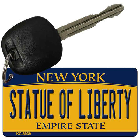 Statue of Liberty New York State License Plate Tag Key Chain KC-8939