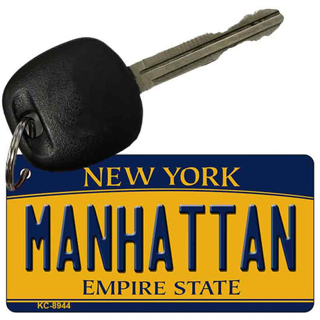 Manhattan New York State License Plate Tag Key Chain KC-8944