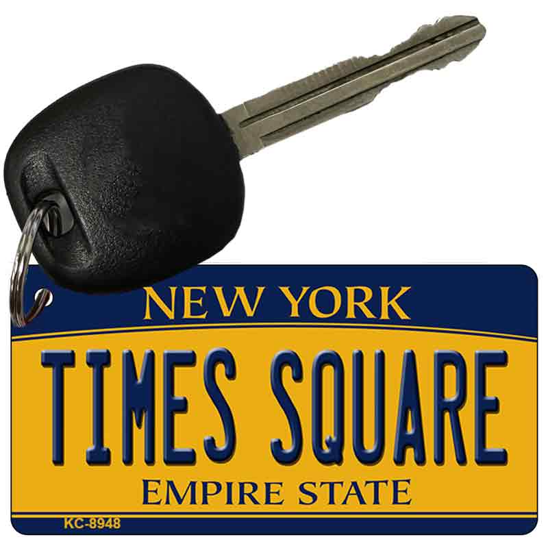 Times Square New York State License Plate Tag Key Chain KC-8948